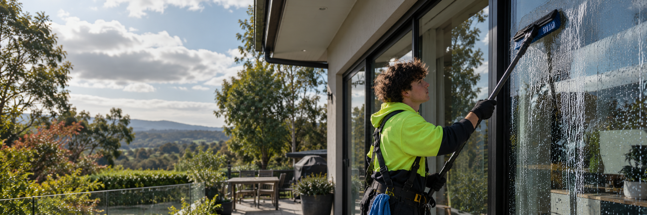 Professional exterior cleaning at an Adelaide Hills home